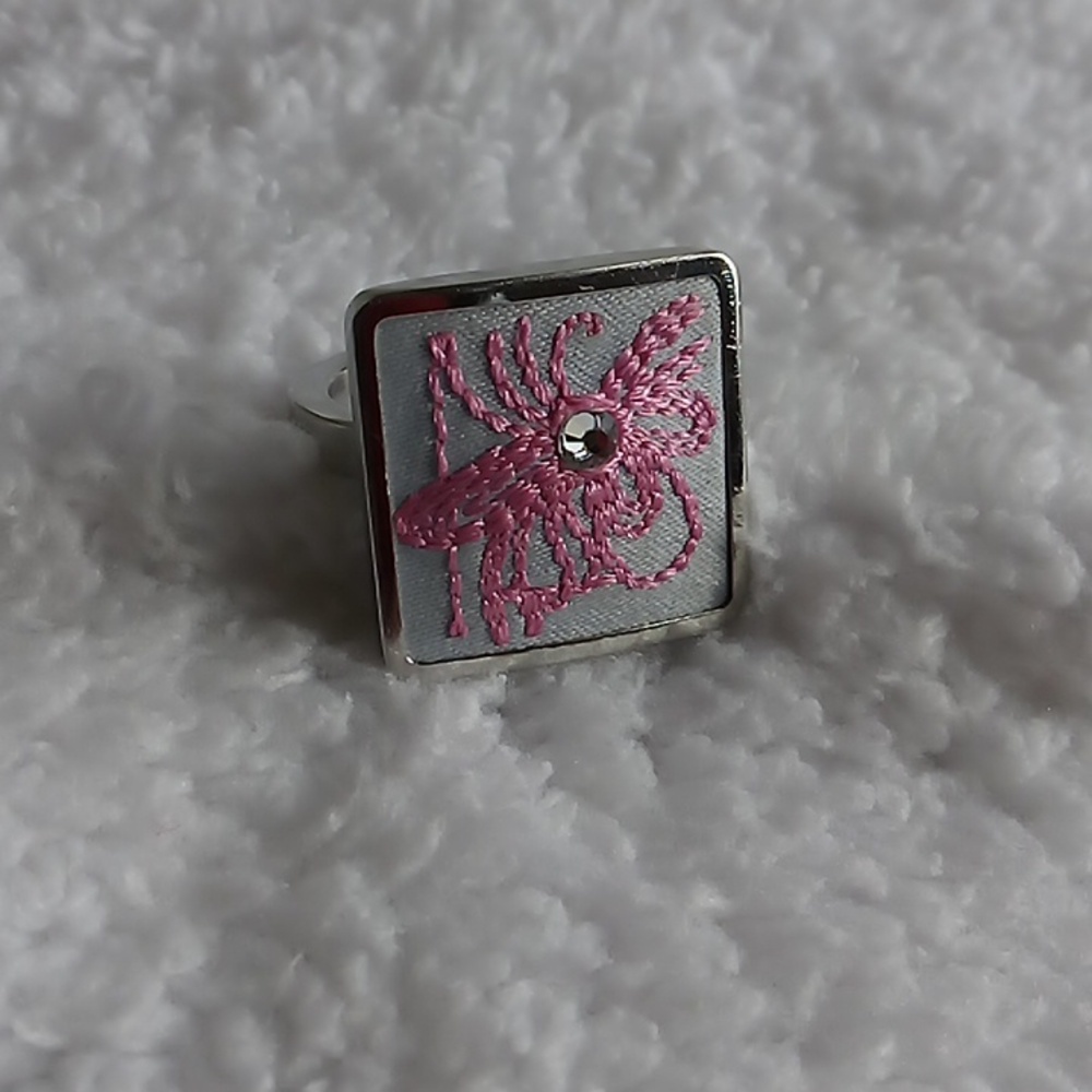 SWATCH BIJOUX FLOWER CAGE RING RARE - Picture 3 of 6